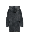 BOOKISH ACID HOODIE DRESS DARK GREY - FU