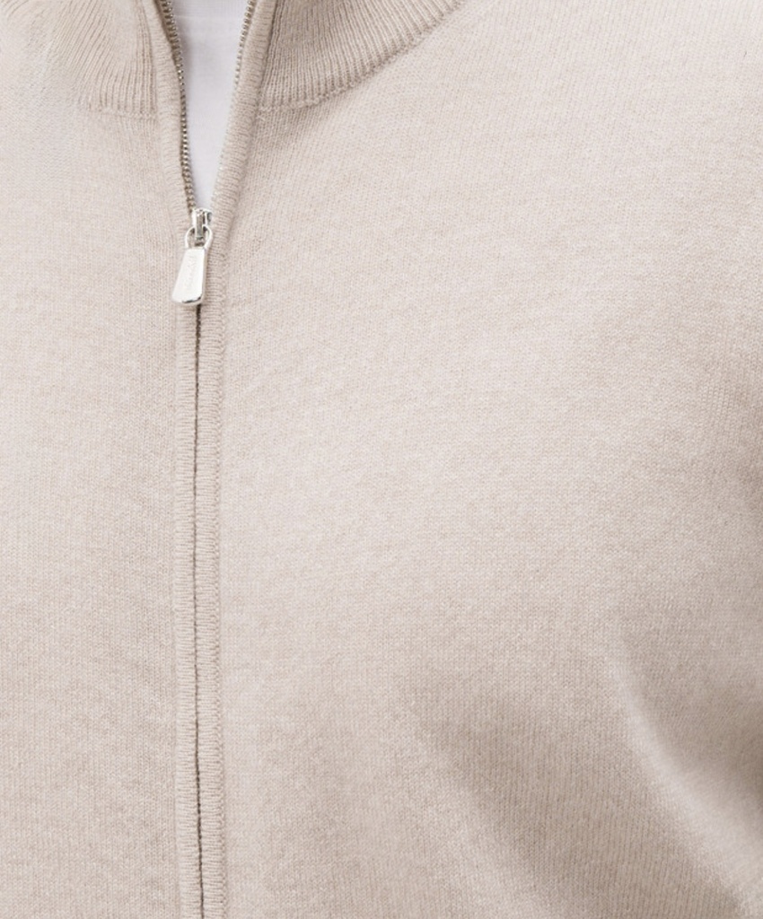 Man - Knitted blouson with zip