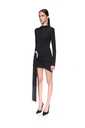 Drape Overlay Mini Dress with Cristal Spiral