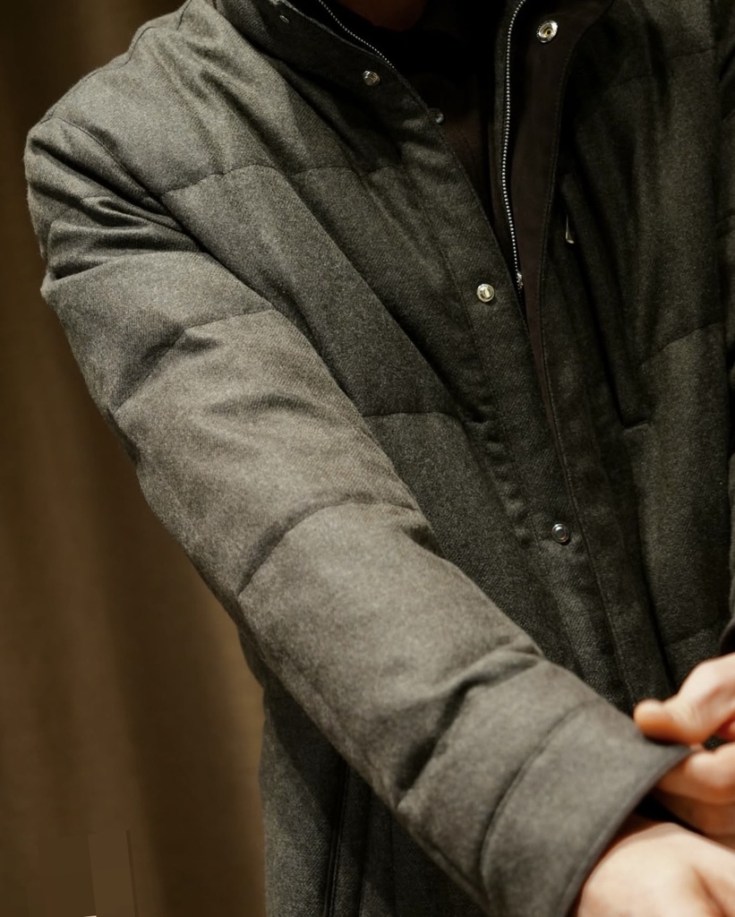 Man - Fabric 3/4 jacket