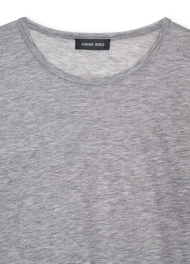 SYLVIE LONG SLEEVE TEE - GREY