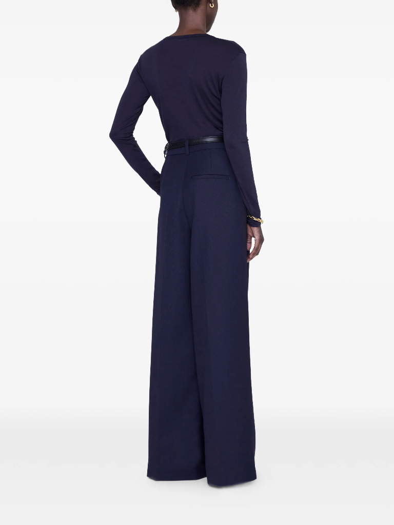 SYLVIE LONG SLEEVE TEE - MIDNIGHT BLUE