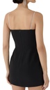 Triangle Crystal Embr & Strap Detail Mini Dress