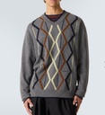 L/S Intarsia Turtle Neck Knit Plan C