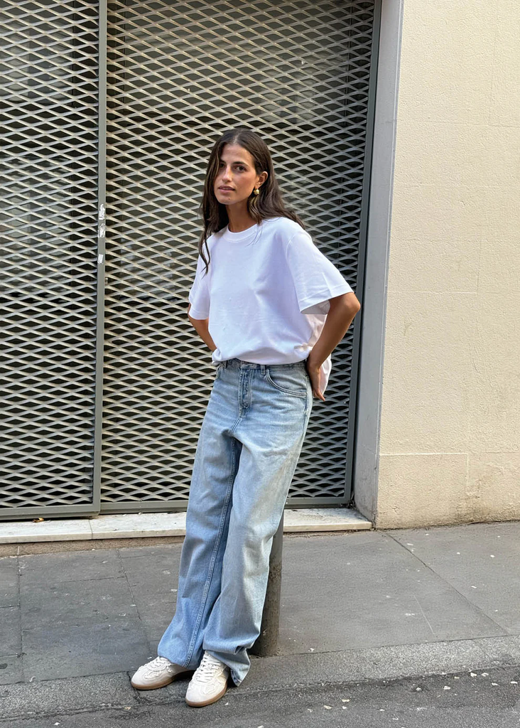 Crochet Cream Leather Sneakers