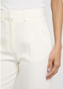 High Waisted Trousers Tailoring Wool White