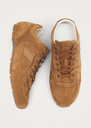 Suede Tan Leather Sneakers