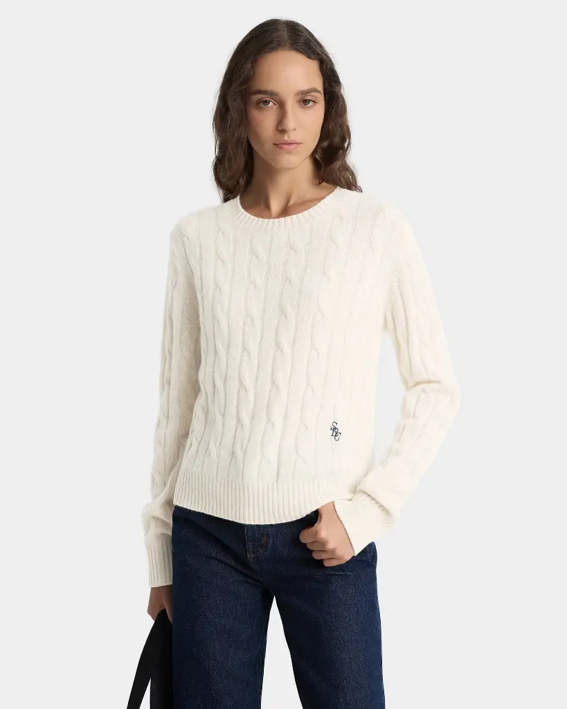 SCR Cableknit Cashmere Sweater