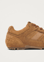Suede Tan Leather Sneakers