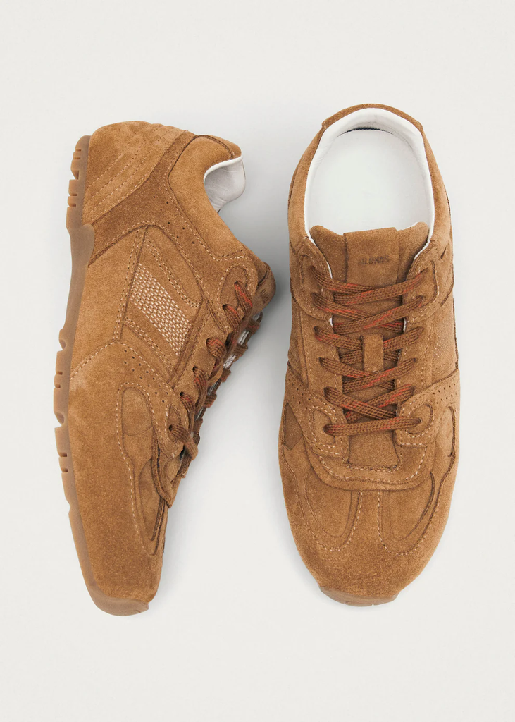 Suede Tan Leather Sneakers
