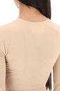 Second Skin Long Sleeve Lycra Bodysuit - Light Tan