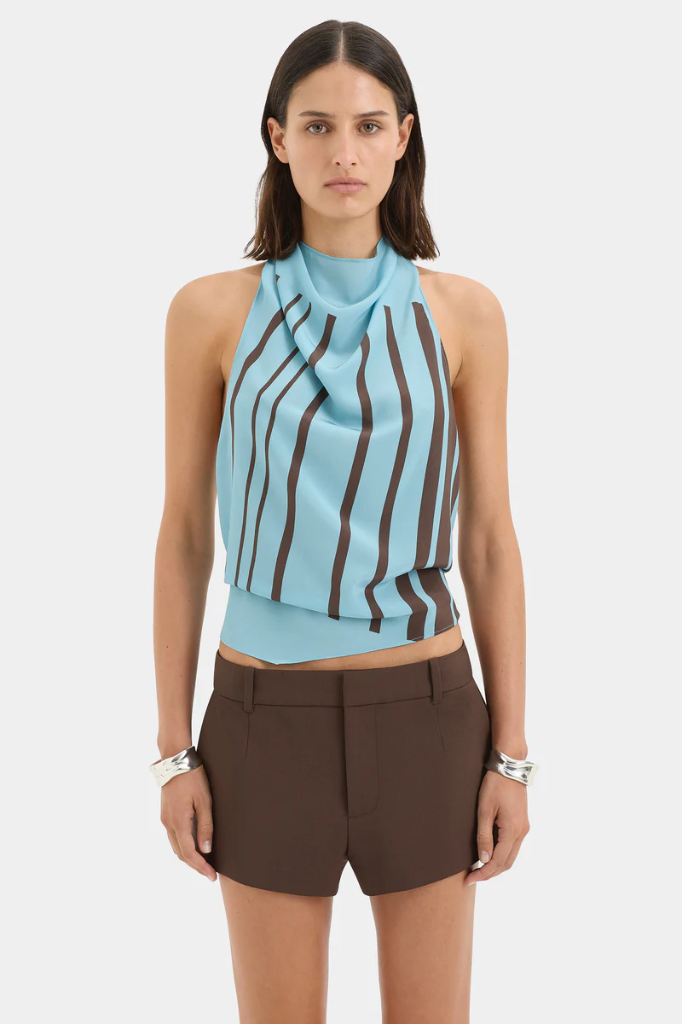 Rioja Halter Scarf Top