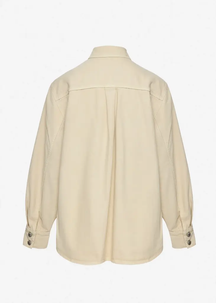 Denim shirt in beige 