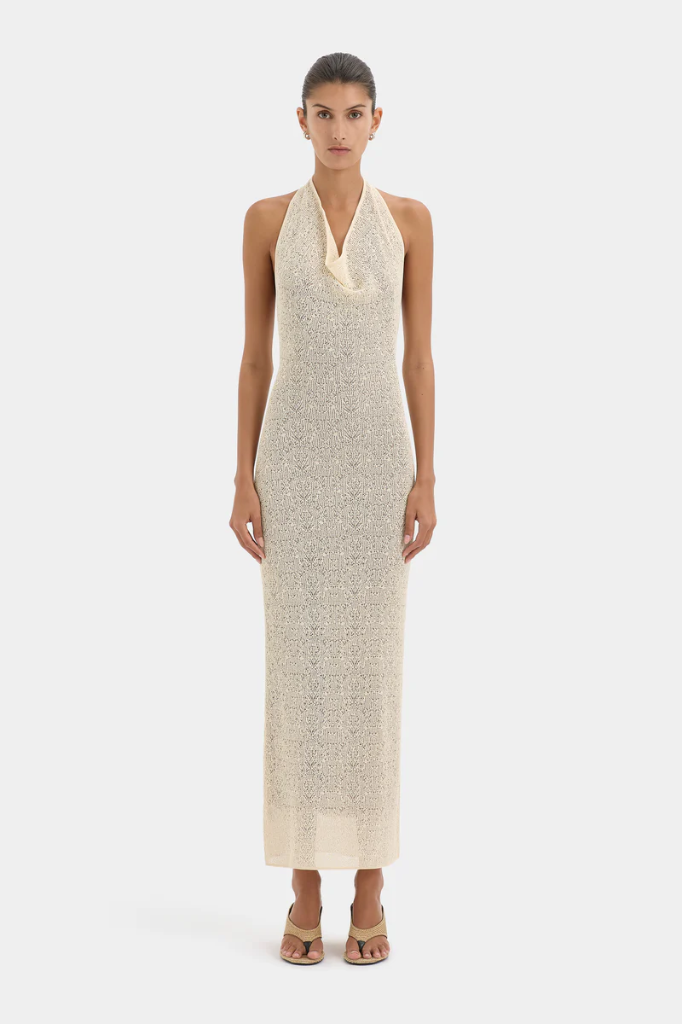 Calestiono Halter Dress