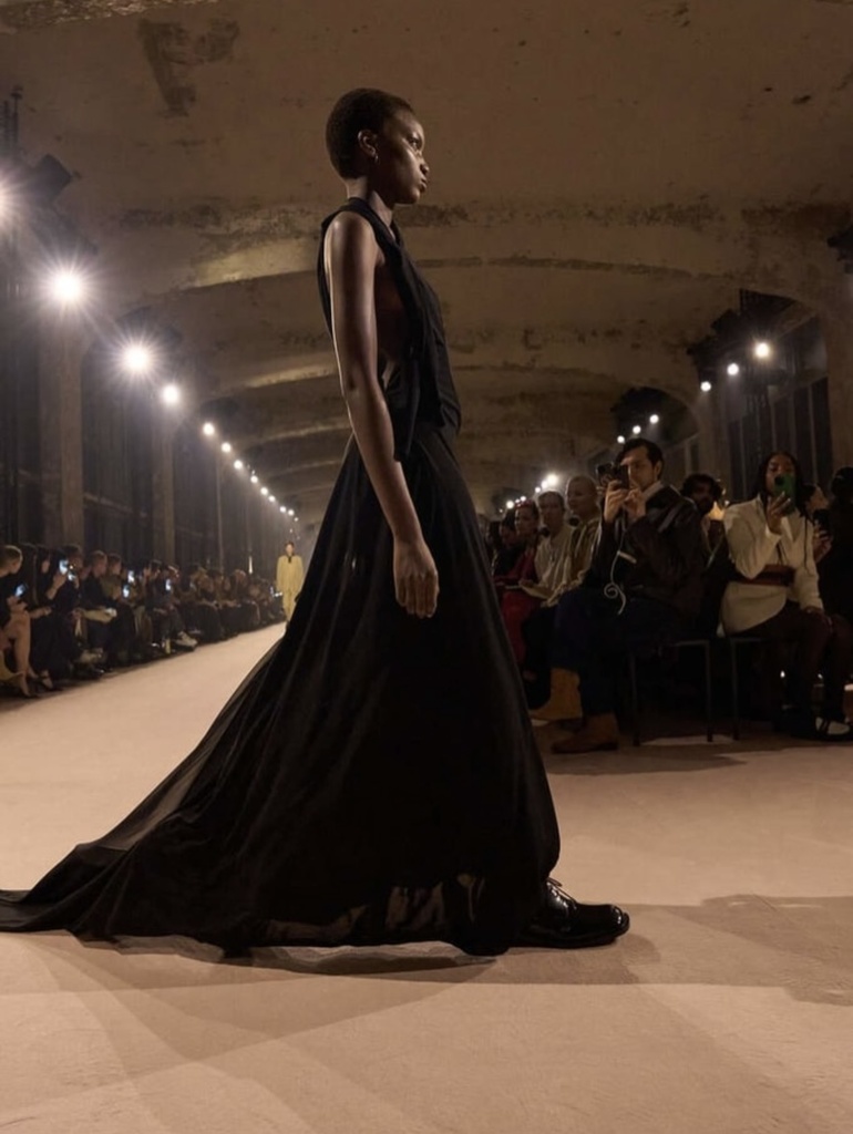 Sleeveless Draped Panel Dress