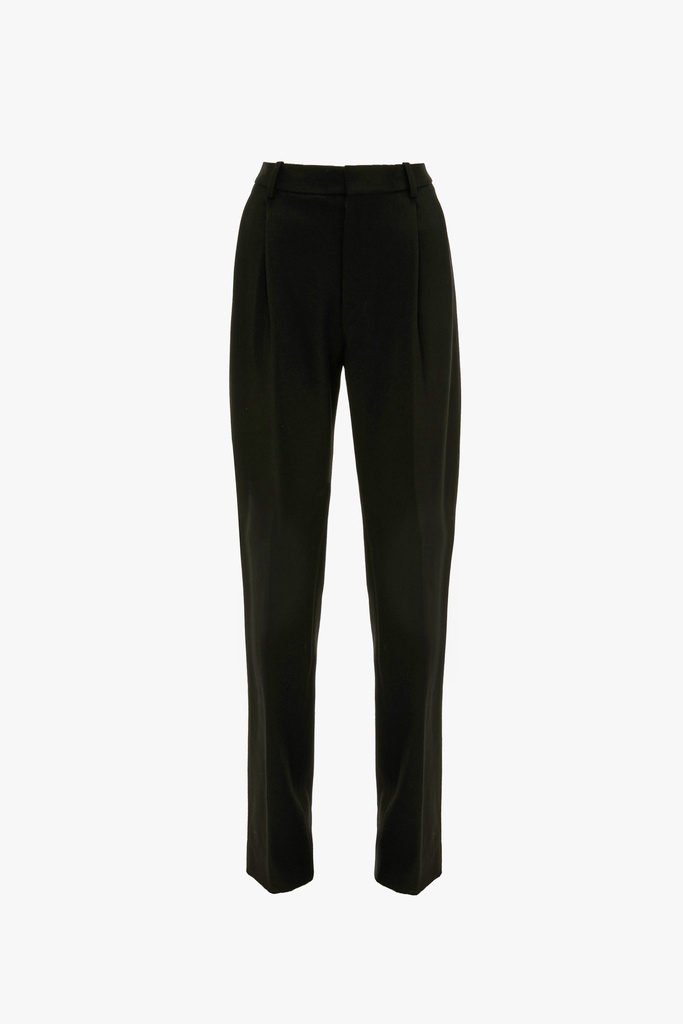 Drop - Waist Straight Leg Trousers