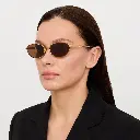 Alba Sunglasses in Matt Gold