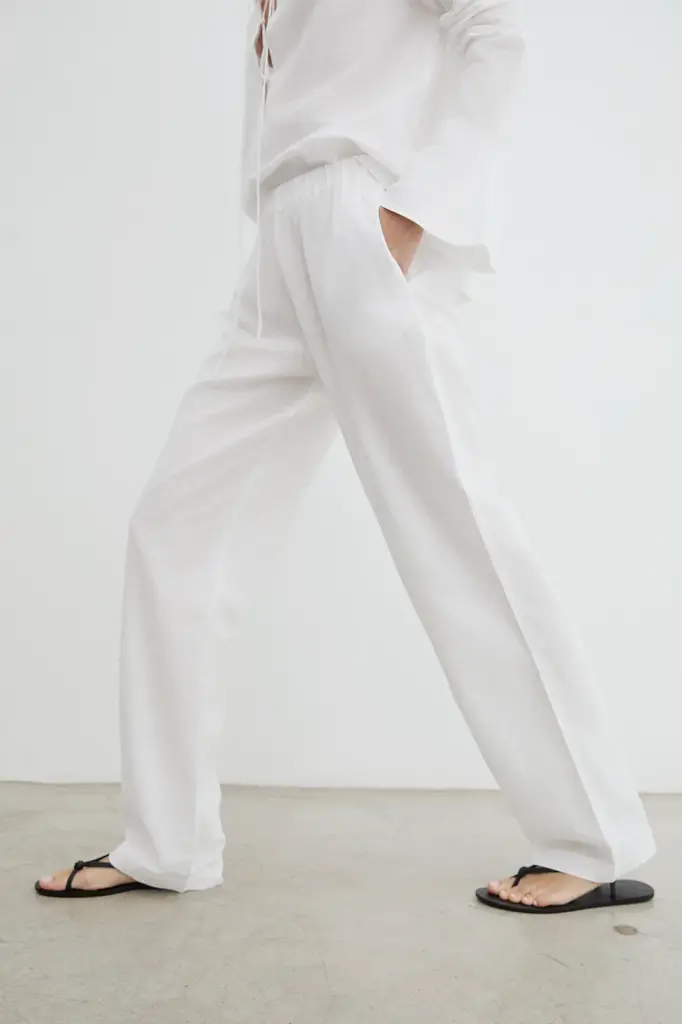 Serge Pants White
