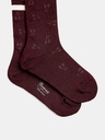 Chaussettes Jome en jacquard cerises bordeaux