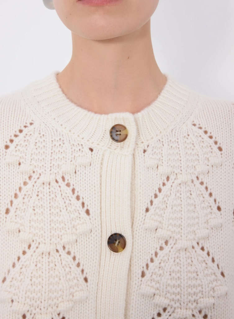 Bach 3D Shell - Knit Cardigan