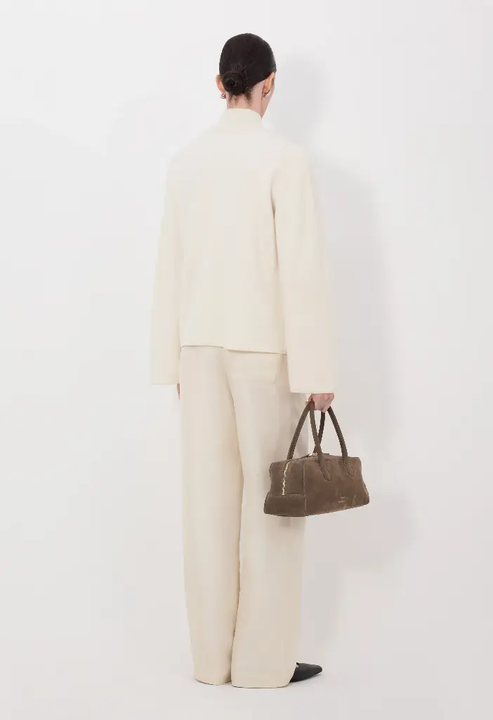 Gabi High - Neck Zipped Cardigan