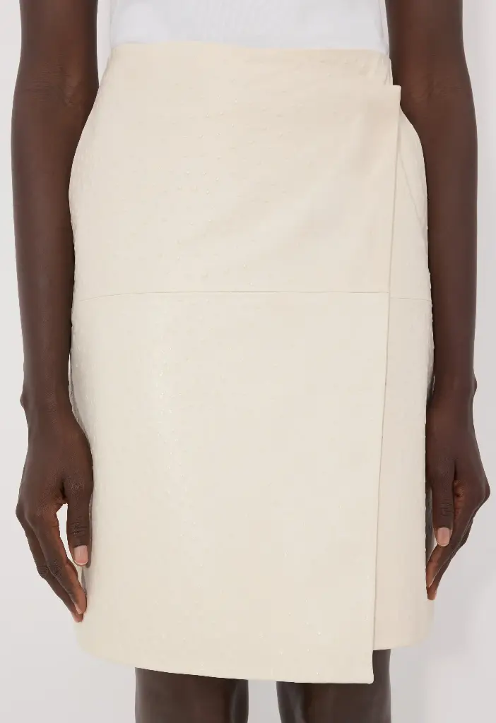 Gora Leather Warp Skirt