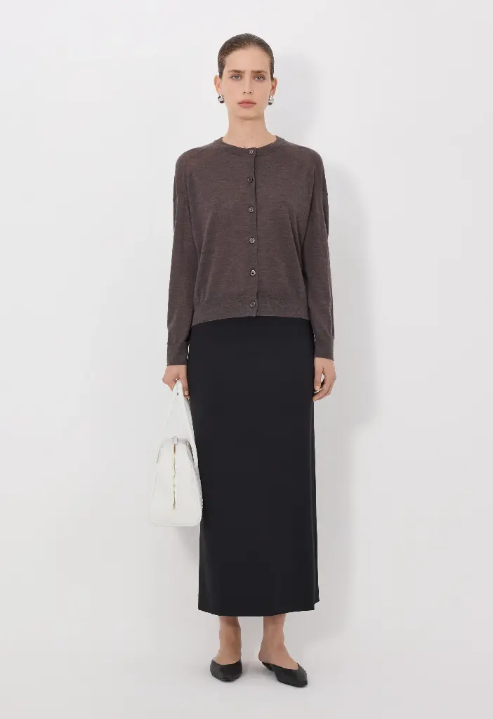 Kita Fine Crewneck Cardigan