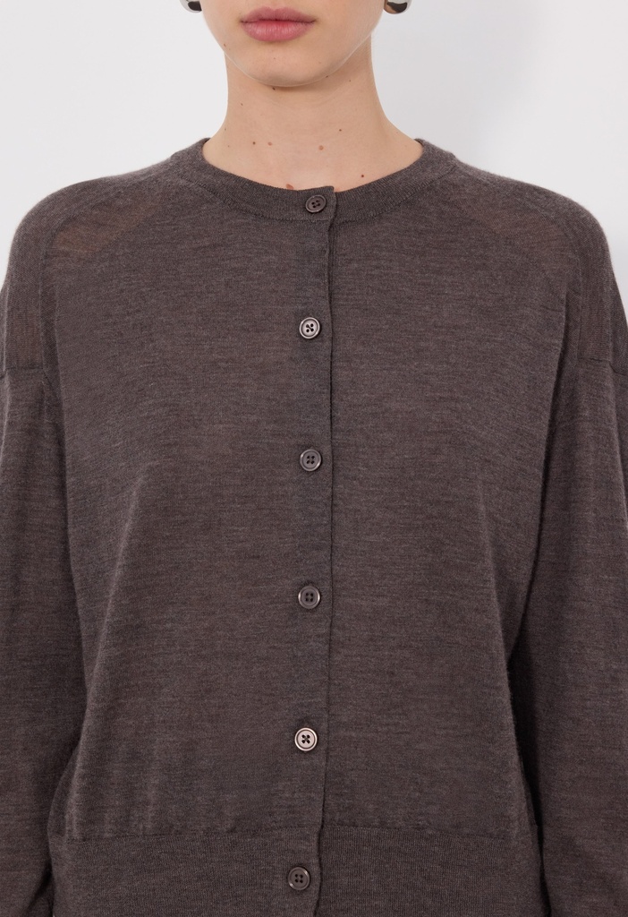 Kita Fine Crewneck Cardigan