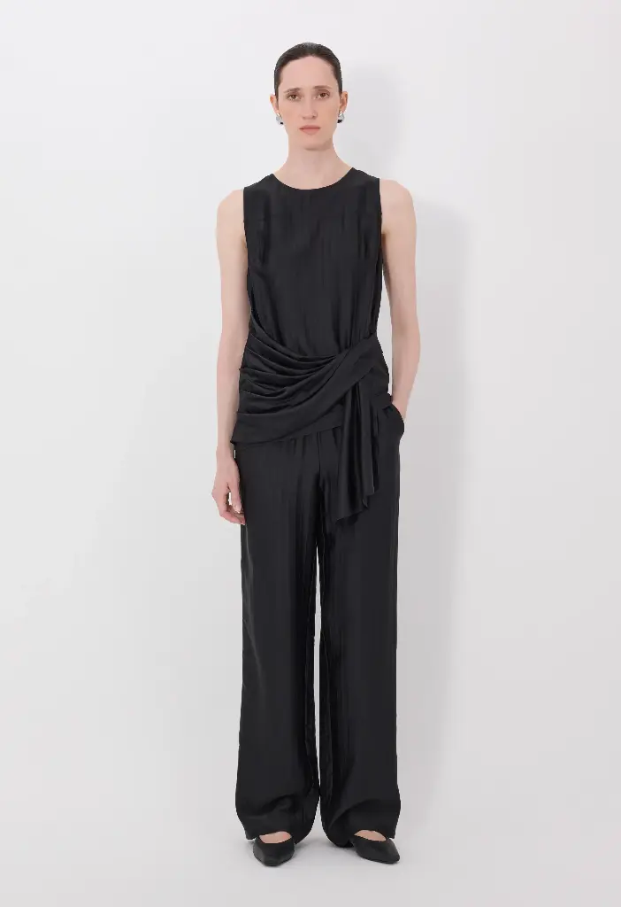 Fonda Draped Asymmetric Top