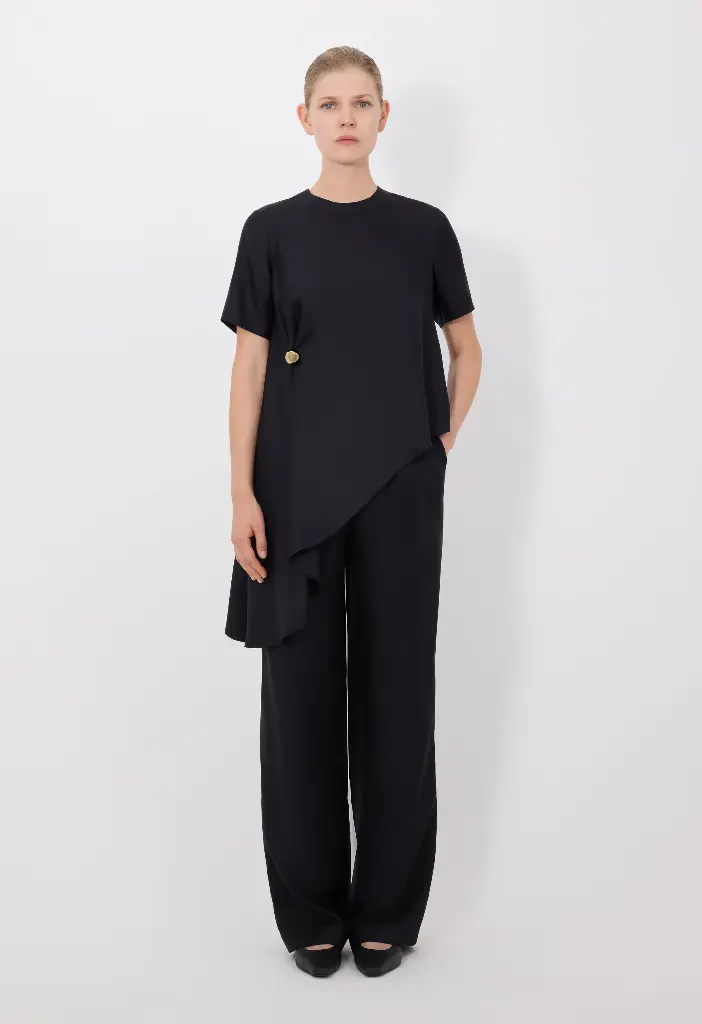 Madea Draped Asymmetric Top