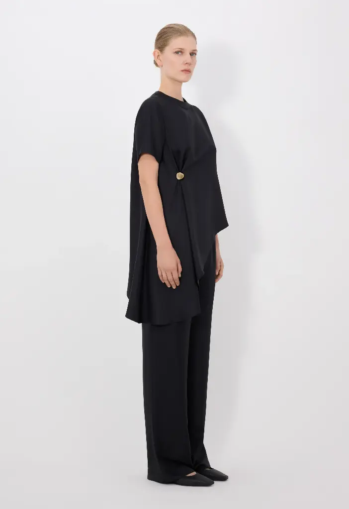 Madea Draped Asymmetric Top