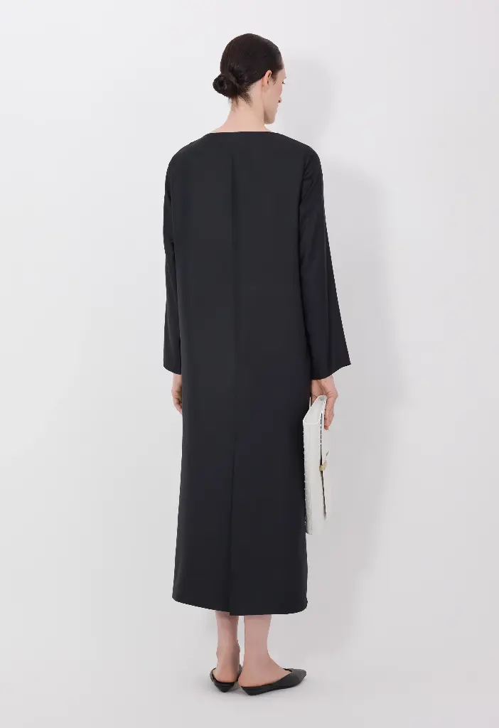 Zoya Draped Asymmetric Dress