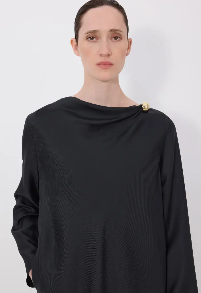 Zoya Draped Asymmetric Dress