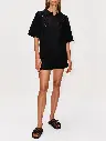 Kina Black T-shirt Knitted