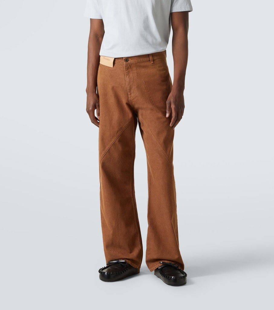 Aged Twisted Workwear Jeans Rust