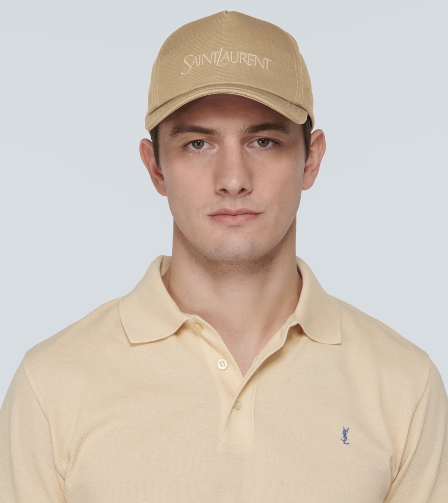 Beige Hat Saint Laurent