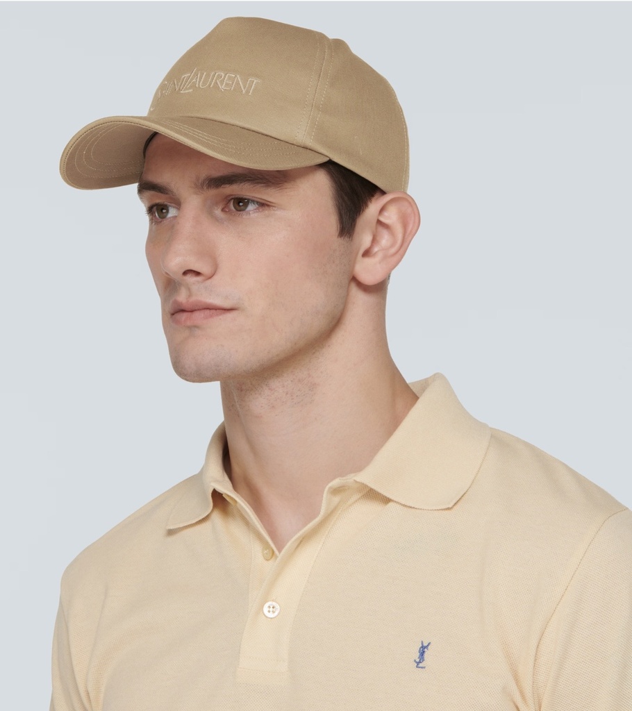 Beige Hat Saint Laurent