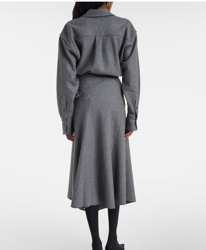 Rouleau Detail Skirt