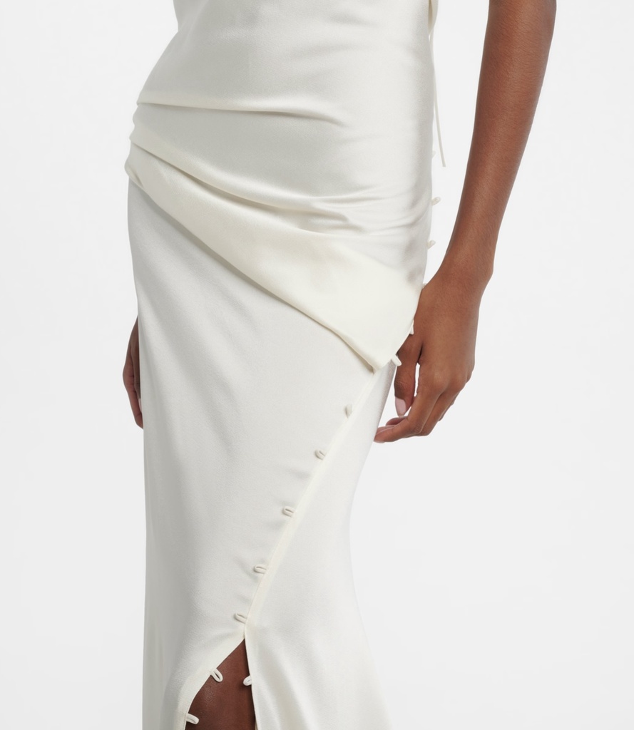 Rouleaux Detail Sleeveless Dress