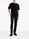 Cotton Black Pique T-shirt