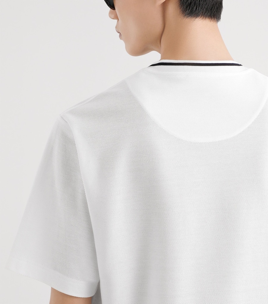 Cotton White Pique T-shirt