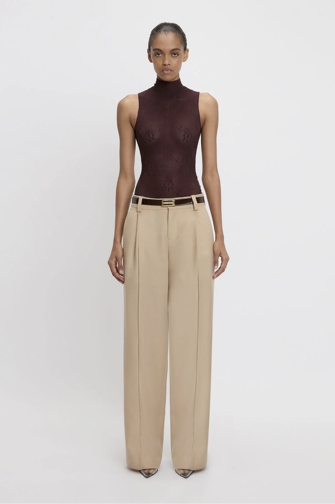 Low Rise Seam-Detail Trouser