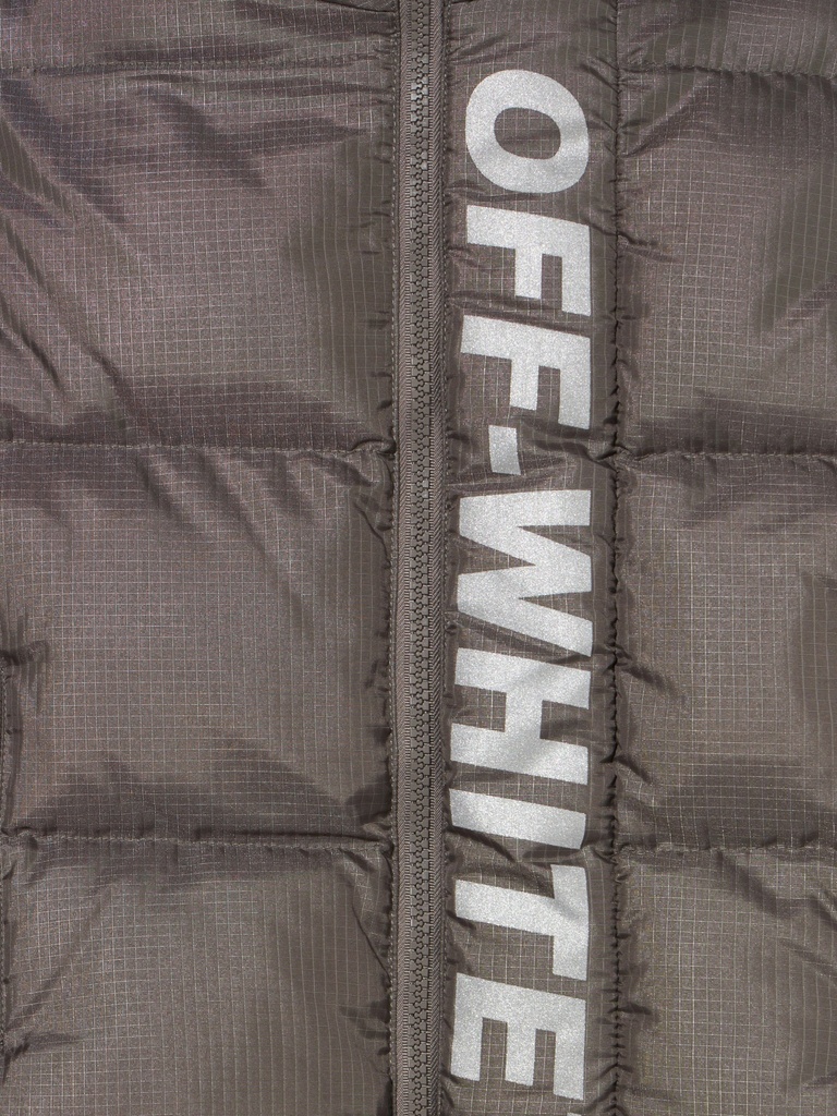 Off White Ripstop Puffer Dark Grey - Ref