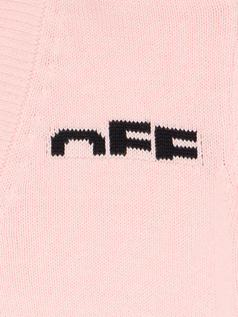 TYPE LOGO KNIT CARDIGAN SOFT PINK - BLA