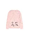 TYPE LOGO KNIT CARDIGAN SOFT PINK - BLA