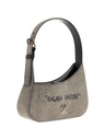 Jitney Quote Shoulder Bag in Dirty Grey