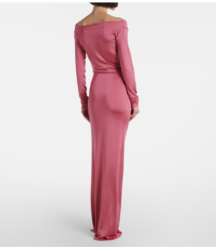 Off Shoulder Draped Grown