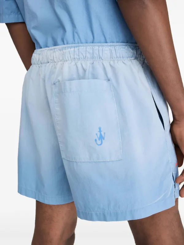 Logo Print Shorts Blue
