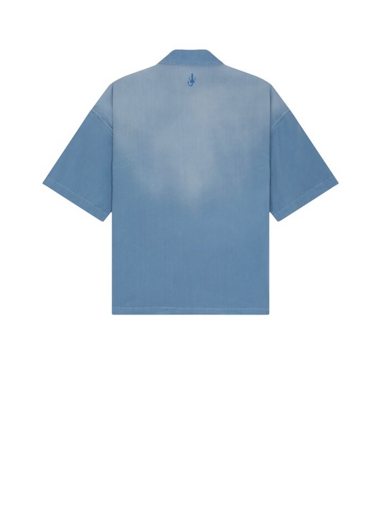 Short Sleeve Polo Shirt Light Bue