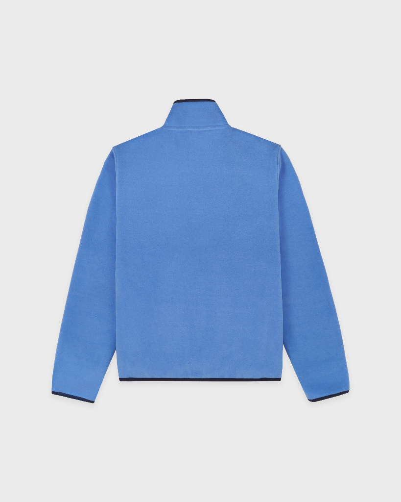 Serif Logo Buttoned Polar Sweatshirt